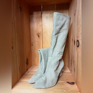 Vince Camuto Genuine Suede Boots in Beige Grey